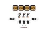 Diode Dynamics SS5 Pro Universal CrossLink 4-Pod Lightbar - Yellow Combo - DD7241
