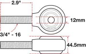 SPC Performance xAxis Rod End Ball Joint - 15793
