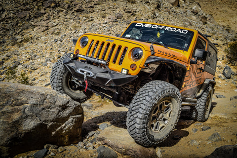 DV8 Offroad 07-18 Jeep Wrangler JK Front Aluminum Inner Fender - Black - INFEND-01FB