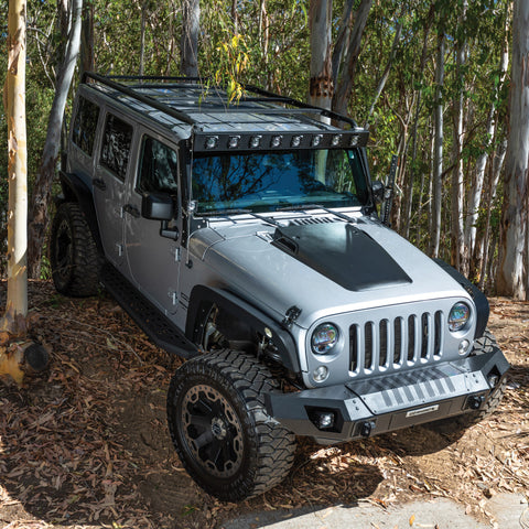 Go Rhino 07-20 Jeep Wrangler JL/JLU/JK/JKU/Gladiator JT Trailline Front Straight Bumper - 230116T