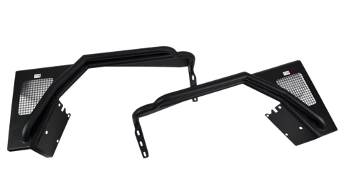Fishbone Offroad 97-06 Jeep Wrangler TJ Steel Tube Fenders Front 3In Flare - Blk Textured Powdercoat - FB23029F