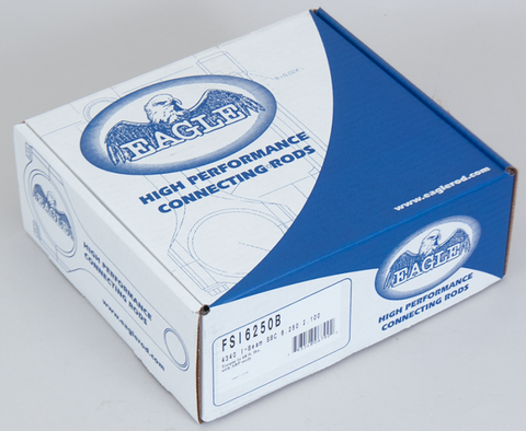 Eagle Chevrolet Small Block 6.250in 4340 I-Beam Connecting Rod w/ ARP 8740 (Set of 8) - FSI6250B