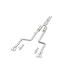 MagnaFlow Cat-Back, SS, 2.5in, Quad Split Rear 3.5in Tip 2015 Dodge Challenger 3.6L V6 - 19217