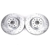 Power Stop 15-18 Audi S3 Front Evolution Drilled & Slotted Rotors - Pair - EBR1497XPR