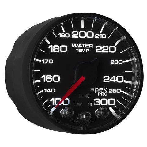 Autometer Spek-Pro 52.4mm 100-300 Deg F Digital Stepper Motor Water Temp Gauge - P346328