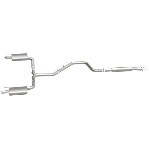 MagnaFlow Cat-Back SS 2.25/2.5in Dual Split Rear Exit Polished 3in Tip 2015 Chev Impala 3.6L V6 - 19023