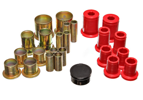Energy Suspension 73-74 Camaro / 73 GrandAm/GrandPrix Red Control Arm Bushing Set - Complete Set - 3.3104R