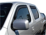 AVS 06-14 Honda Ridgeline Ventvisor In-Channel Front & Rear Window Deflectors 4pc - Smoke - 194832