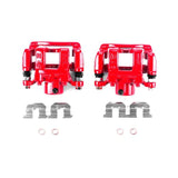Power Stop 11-15 Hyundai Sonata Rear Red Calipers w/Brackets - Pair - S6456