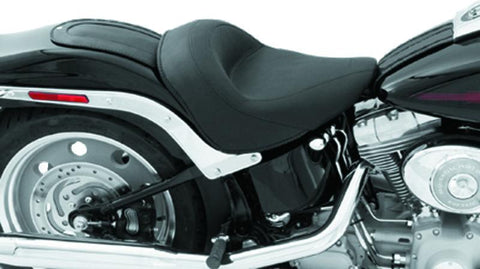 Mustang 06-17 Harley Softail Wide Tire (200mm) Wide Touring Solo Seat - Black - 76248