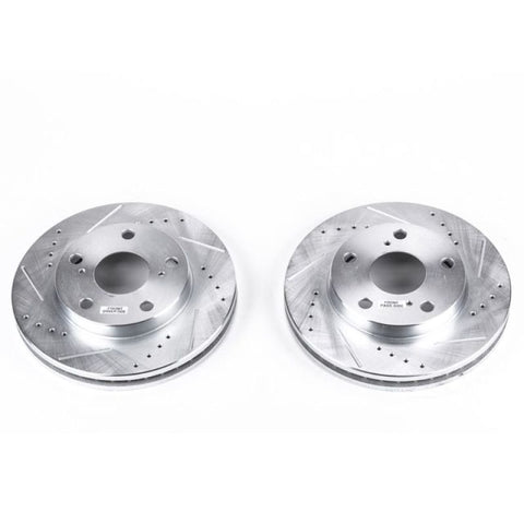 Power Stop 92-01 Toyota Camry Front Evolution Drilled & Slotted Rotors - Pair - JBR711XPR