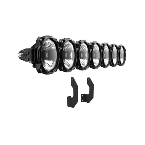 KC HiLiTES 11-16 Ford Super Duty Gravity LED Pro6 7-Light Bar Kit - Front Bumper - 91344