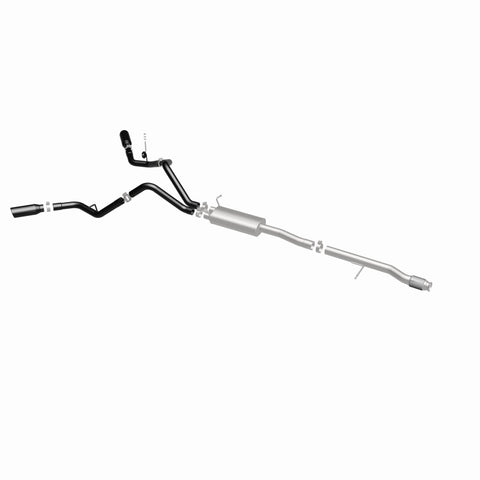 MagnaFlow SYS Cat-Back 3.5in Black Dual Split Rear Tips 14-15 Chevy Silverado/GMC Sierra 4.3L-5.3L - 15360