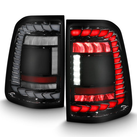 Anzo 19-23 Dodge Ram 1500 Laramie/Rebel/Limited Longhorn Full LED Sequential Signal Black Taillight - 311478