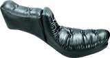 Mustang 23-24 HD CVO Rd Glide(ST), 2024 Rd Glide and Str Glide Touring Solo Seat - Black/Gray Stitch - 89401GM