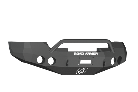 Road Armor 08-13 GMC 1500 Stealth Front Winch Bumper w/Pre-Runner Guard - Tex Blk - 37604B