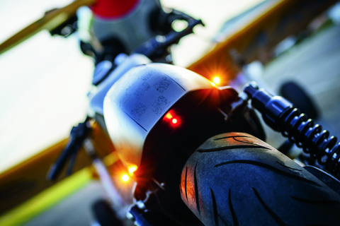 Kuryakyn Kellerman Atto Clear Lens Red Run-Brake Satin Black - 2575