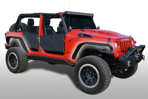 DV8 Offroad 07-18 Jeep Wrangler JK Front & Rear Slim Fenders - FENDB-06
