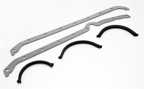 Cometic Chevy Gen1 Small Block V8 .094in Fiber Oil Pan Gasket Kit Left Side Thick & Thin Front Seals - C5295-094