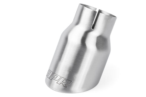APR Double-Walled 3.5in Slash-Cut Tips - Brushed Silver - Set of 2 - TPK0007