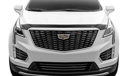 AVS 17-18 Cadillac XT5 Aeroskin Low Profile Acrylic Hood Shield - Smoke - 322133