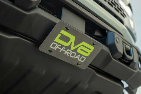 DV8 Offroad 2021 Ford Bronco Capable Bumper Slanted Front License Plate Mount - LPBR-05