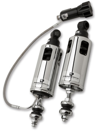 Progressive 89-99 Harley-Davidson Softail 422 Series Shocks w/RAP - Chrome - 422-4103C