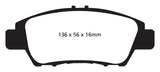 EBC 10+ Honda CR-Z 1.5 Hybrid Greenstuff Front Brake Pads - DP22041