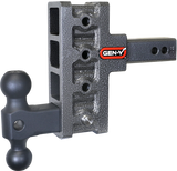 Gen-Y Mega Duty 2in Shank 5in Offset Drop 1.5K TW 10K Hitch w/GH-031 Dual-Ball - GH-414