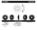 StopTech 05-10 GMC Sierra 1500 (w Rear Drum) / 07-09 GMC Yukon Front Left Slotted & Drilled Rotor - 127.66057L