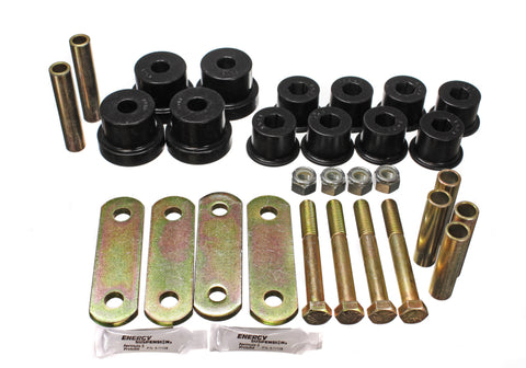 Energy Suspension GM Heavy Duty Shackle Set - Black - 3.2136G