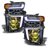 Oracle 20-21 Chevy Silverado HD 2500RGB Headlight Demon Eye Kit - w/o Controller - 1453-334