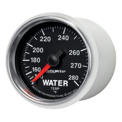 AutoMeter Gauge Water Temp 2-1/16in. 140-280 Deg. F Mechanical Gs - 3831