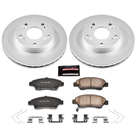 Power Stop 11-15 Honda CR-Z Front Z17 Evolution Geomet Coated Brake Kit - CRK5400