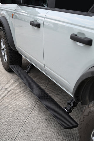 RealTruck 21-24 Ford Bronco 4dr VoltStep Electric Running Board Kit (No Drill) - Tex. Blk - 20412974PC