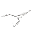 MagnaFlow Cat-Back 15-16 Ford Mustang 2.3L L4 Competition SS 3in Dual Split Rear 4.5in Black Tips - 19256
