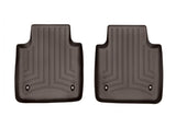 WeatherTech 2011+ Jaguar XJ Series Rear FloorLiner - Cocoa (Fits Long Wheelbase Models) - 474474
