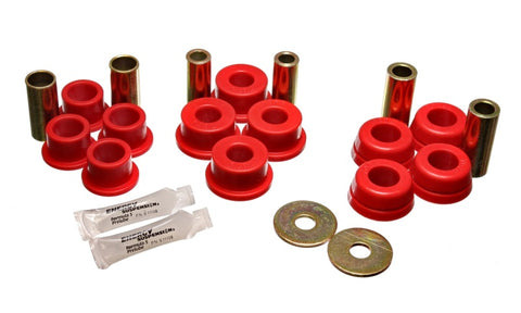 Energy Suspension 92-95 Toyota MR2 Red Rear Control Arm Bushing Set (includes Strut Bushings) - 8.3111R