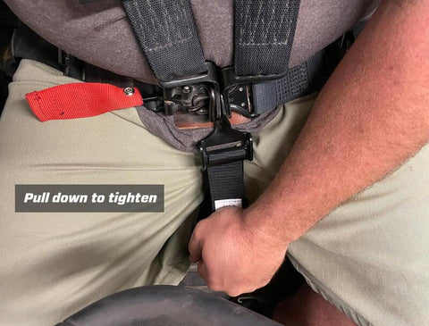 PRP Adjustable Crotch Belt for Latch and Link Harness - 5th Point Only - Black - SBCR-ADJ