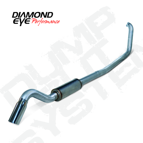 Diamond Eye KIT 4in TB SGL SS: TURN DOWN 00-03 FORD 7.3L F250/F350 - K4318S-TD