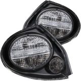ANZO 2000-2003 Nissan Maxima Taillights Black - 221097