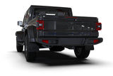 Rally Armor 19-23 Jeep JT Gladiator Mojave/Rubicon Black Mud Flap w/ Metallic Black Logo - MF104-BLK-MBK