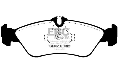 EBC 02-05 Freightliner Sprinter 2500 ATE Rear Greenstuff Rear Brake Pads - DP61070/2