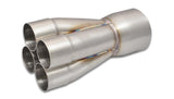 Vibrant 4-1 SS Merge Collectors (2-1/4in Inlet Slipover ID 4in Merge Outlet OD) - Sold Individually - 10317
