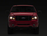 Raxiom 04-08 Ford F-150 Dual LED Halo Projector Headlights- Chrome Housing (Clear Lens) - T542850