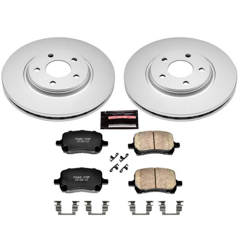Power Stop 2007 Chevrolet Cobalt Front Z17 Evolution Geomet Coated Brake Kit - CRK1614