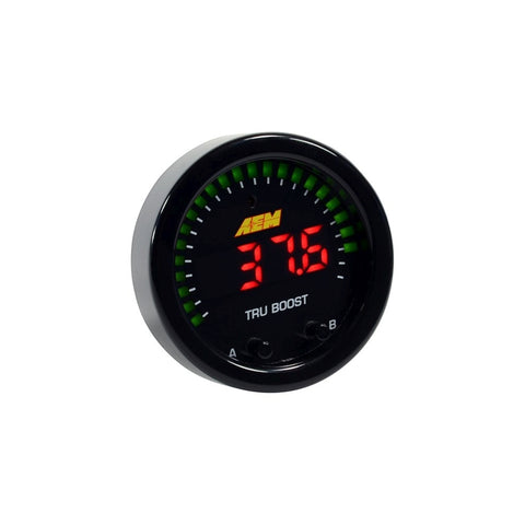 AEM X-Series Tru-Boost Controller Gauge w/ Boost Control Solenoid 80PSIg Internal MAP Sensor - 30-0352