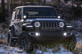 Diode Dynamics 18-21 Jeep JL Wrangler/Gladiator SS3 Cowl LED Bracket Kit - White Pro - DD6554