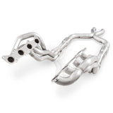 Stainless Power 2011-14 Mustang GT Headers 1-7/8in Primaries High-Flow Cats 3in X-Pipe - SM11HCATX
