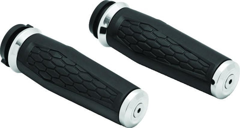Kuryakyn Hex Grips Thottle-By-Wire Chrome - 5922